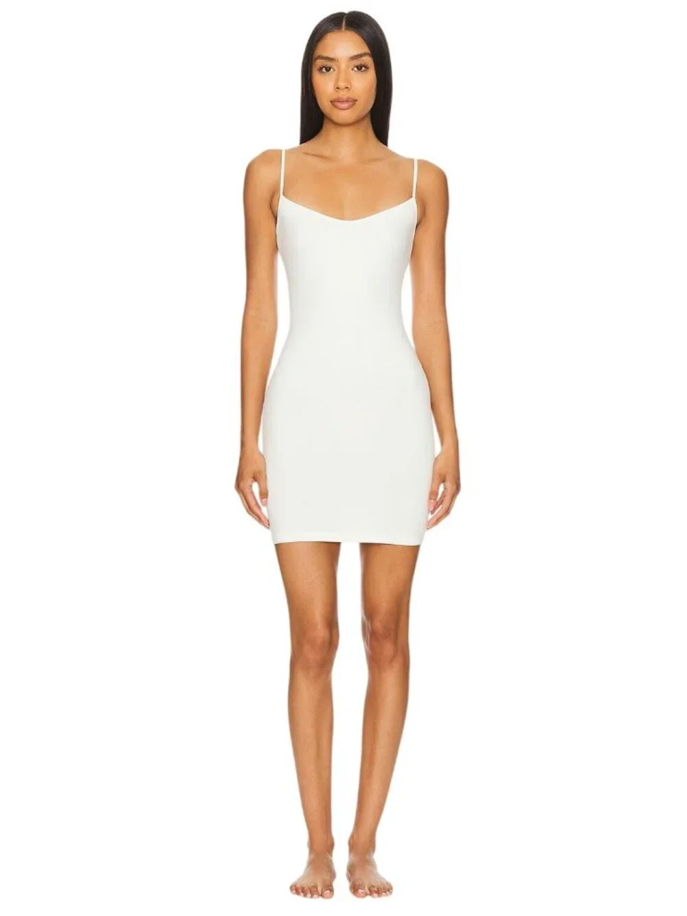 Free People Seamless Mini Slip in Ivory X-Small/Small New Womens Stretchy